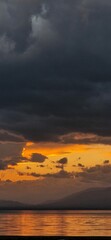 Sunset overlooking the Uureg Lake