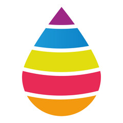 Print creative modern color full logo design 