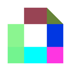 Print creative modern color full logo design 