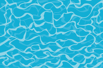 Abstract background of blue water waves in the pool. vector illustration