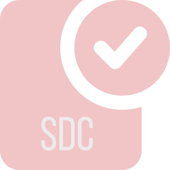 SDC ip file icon with black checked mark