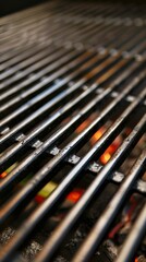 Hot grill ready for cooking