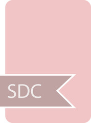 SDC File format icon label contour