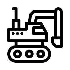 machinery line icon