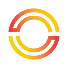 Print creative modern color full logo design 