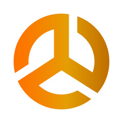 Print creative modern color full logo design 