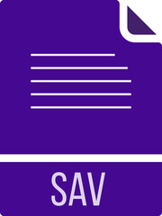 SAV ip file icon fill rounded corners