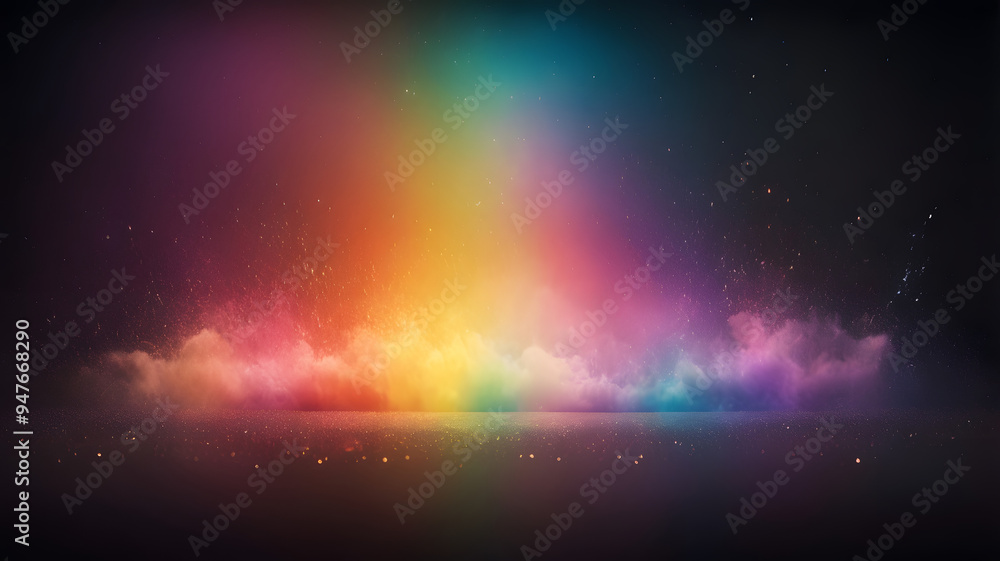 Sticker abstract colorful background, ai generated