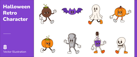 Halloween Retro Character 