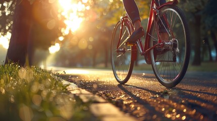 The bike on morning ride