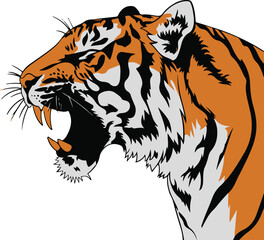 Tiger Silhouette vector art design