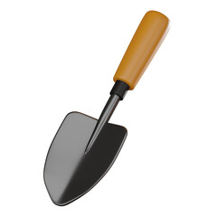 Garden Trowel 3D Illustration, Detailed Render for Gardening Projects