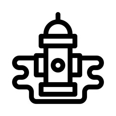 firefighting line icon