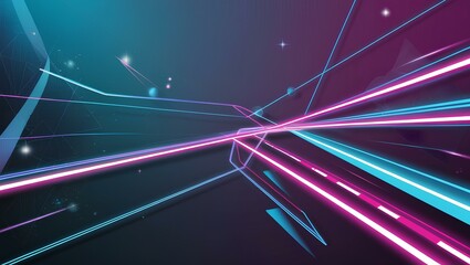 Neon Fusion Modern Gradient and Geometric Flow Background