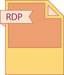 RDP File format icon minimal