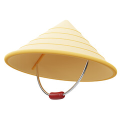 3D Conical Hat Illustration