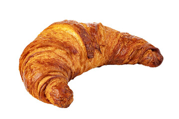 fresh croissant Isolated on transparent background. png file