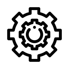 machinery line icon