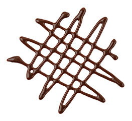 sweet chocolate sauce isolated. png file