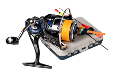 fishing accessories isolated. png file