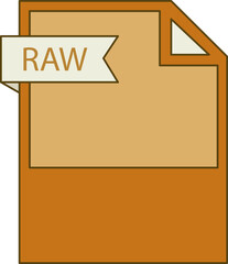 RAW File format icon minimal