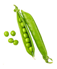 green pea vegetable bean isolated. png file