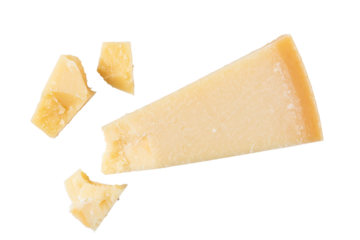 Parmesan cheese isolated. png file