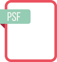 PSF File rectangular icon