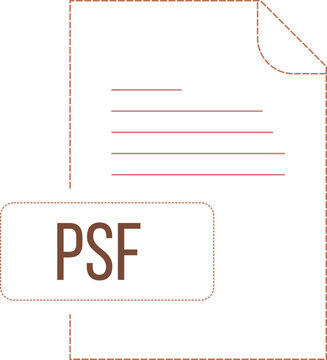 PSF ip icon black & grey fill with symbol