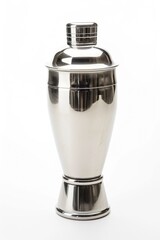 Stainless Steel Cocktail Shaker: Shiny Equipment for Mixed Drinks