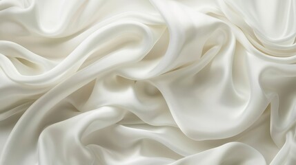 Fototapeta premium Abstract Draped White Fabric Texture