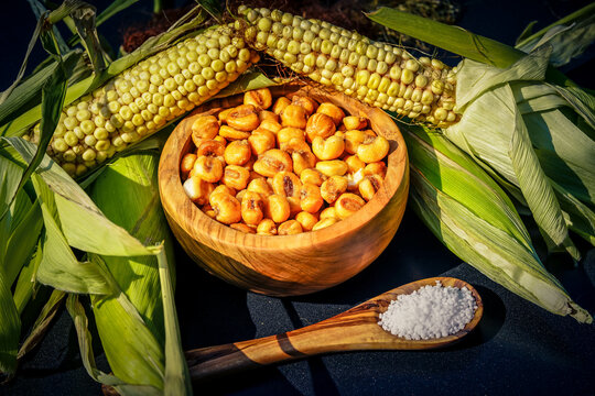 Frisch geernteter Mais Zea mays