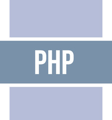 PHP icon crisp corner with transparent center