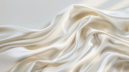 Obraz premium Abstract Draped White Fabric Texture