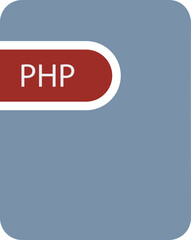 PHP File icon deep and minimal