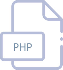 Fototapeta premium PHP File icon with checked mark
