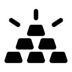 commodity, asset, gold, equity, business solid or glyph icon