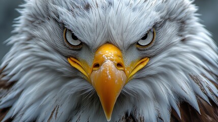 Close-up Portrait of an American Bald Eagle
