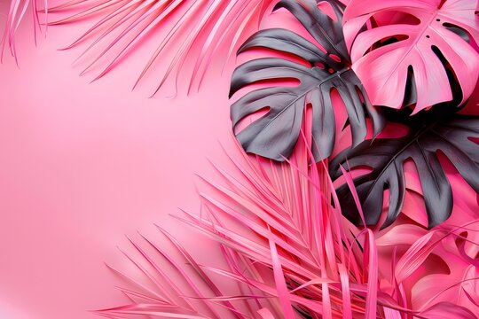 pink tropical background