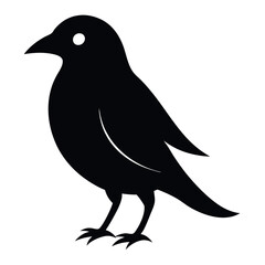 Obraz premium European starling bird icon vector illustration. 