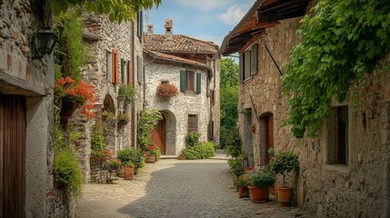 Fototapeta premium Fagagna, an ancient stronghold