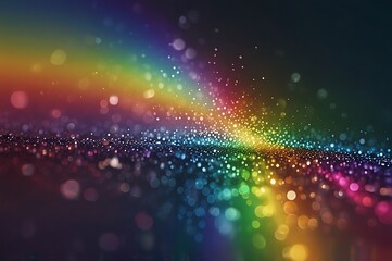 Abstract colorful rainbow color background with bubbles
