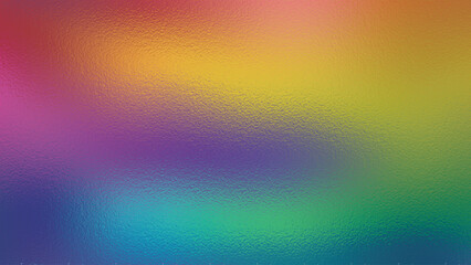 Abstract rainbow foil texture background with glass effect, cmyk color, perfect for printing. Vector illustration