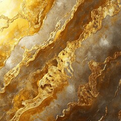 Obraz premium Golden marble texture. Abstract grunge texture. Fractal background.