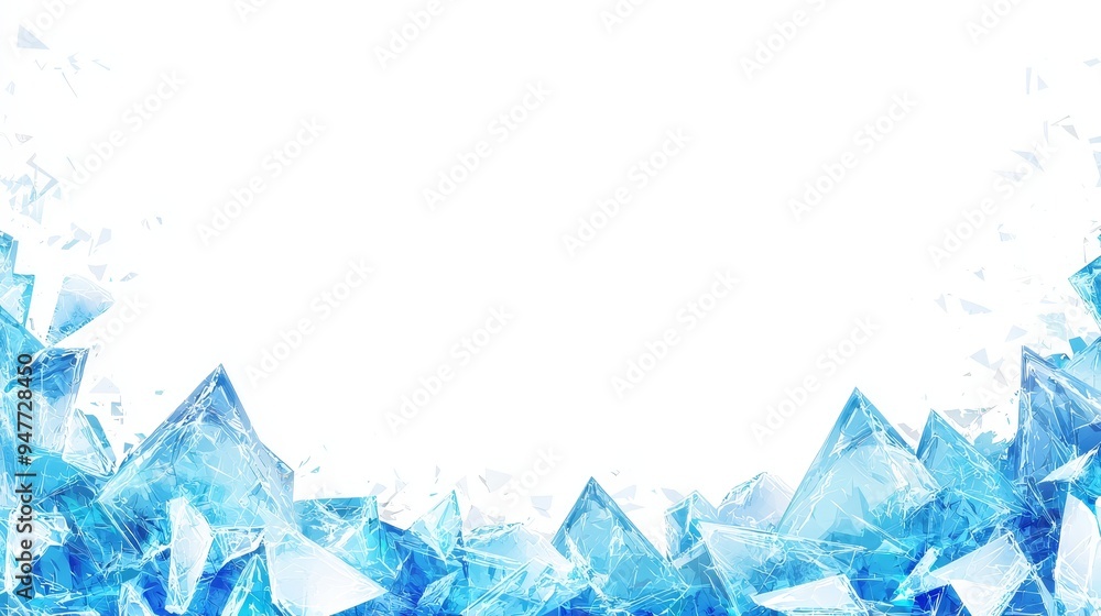 Poster the image shows a liquid crystal cavern in an abstract futuristic 3d on a transparent background, wh