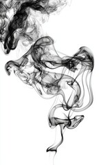 Obraz premium Dripping liquid smoke on a transparent background, abstract future 3D texture