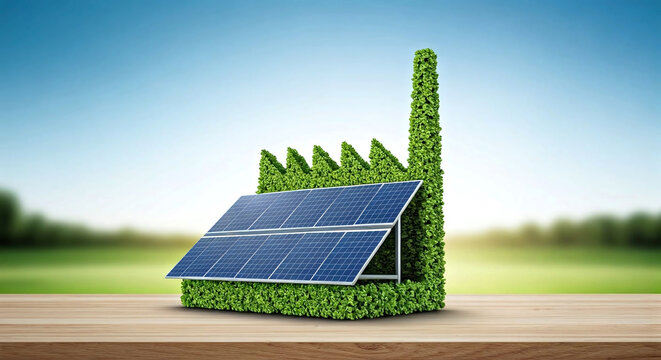 Industrie et entreprise, panneaux solaires photovolta&iuml;que
