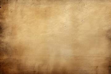 Fototapeta premium Processed collage of ancient scroll sheet of brown aged paper texture. Background for banner