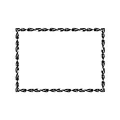 Natural and classic vector frame material