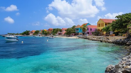 Boca Patrick eyes the scenery of CuraÃ§ao, a petite Caribbean isle.